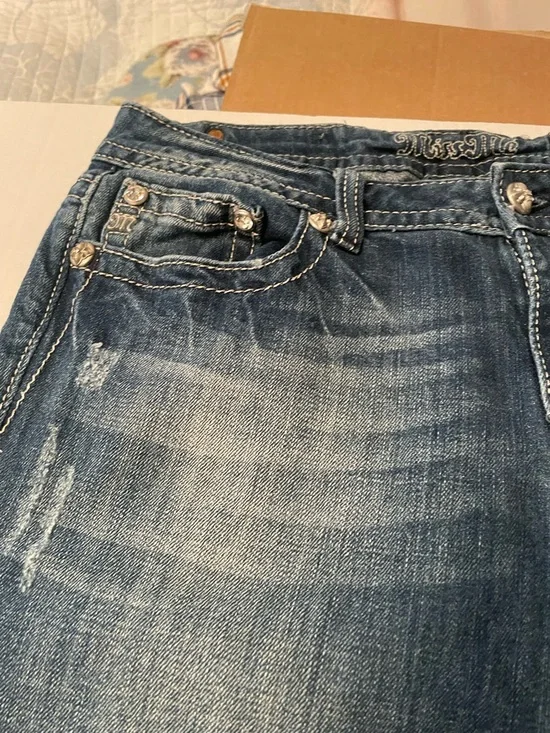 Miss Me Women’s Dark Blue Bootcut Jeans - Picture 7 of 13